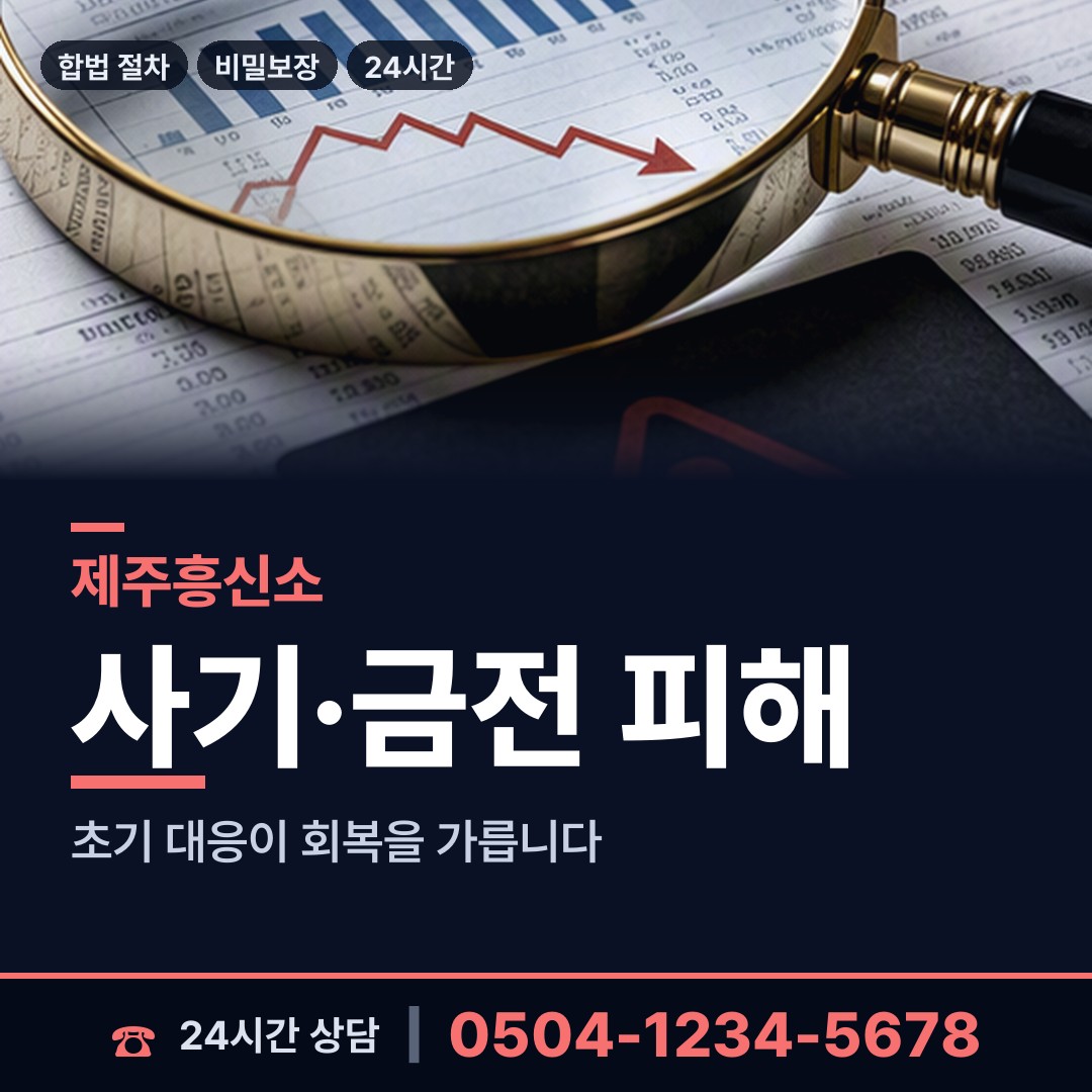 제주 이호동 투자사기조사 상담 안내